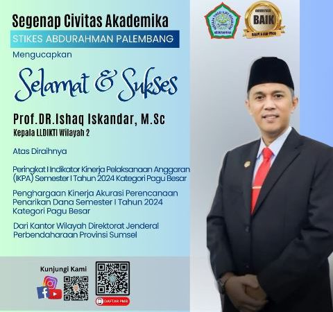 Selamat & Sukses Prof. DR. Ishaq Iskandar, M.Sc (Ketua LLDIKTI Wilayah 2)