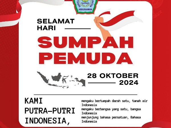 Selamat Hari Sumpah Pemuda 28 Oktober 2024