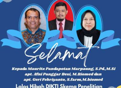Selamat Atas Terpilihnya Proposal Penelitian Prodi S1 Farmasi