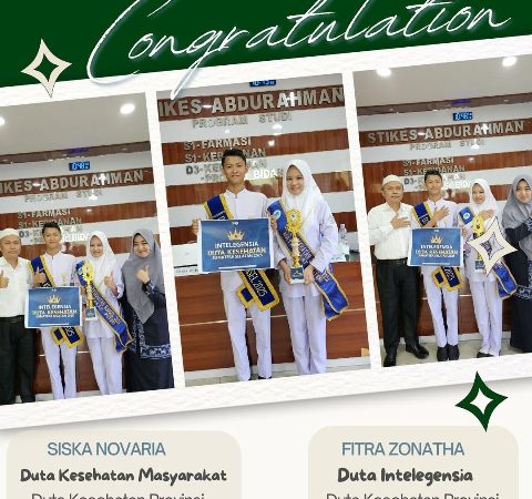 Selamat dan Sukses Terpilihnya Duta Kesehatan Provinsi Sumsel