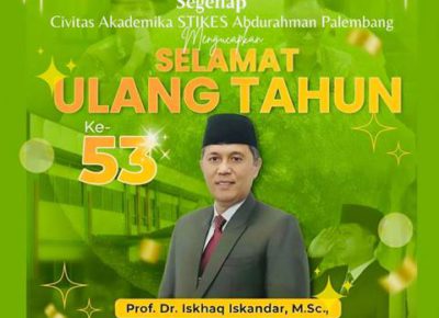 Selamat Ulang Tahun Prof. Dr. Iskhaq Iskandar, M.Sc.