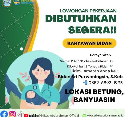 Lowongan Kerja Karyawan Bidan