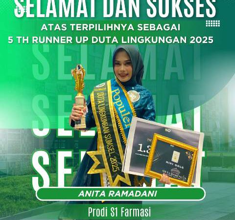 Selamat dan Sukses Anita Ramadani Sebagai Runner Up Duta Lingkungan 2025
