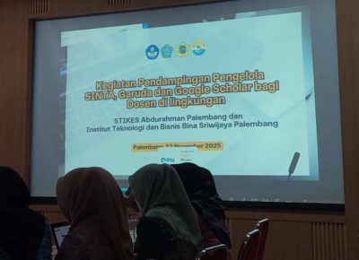 Pendampingan Pengelola Sinta, Garuda dan Google Scholar Bagi Dosen STIKES Abdurahman