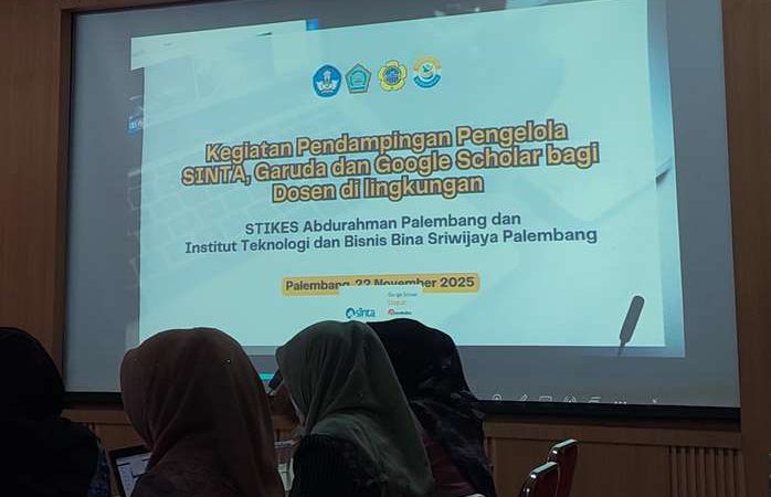Pendampingan Pengelola Sinta, Garuda dan Google Scholar Bagi Dosen STIKES Abdurahman
