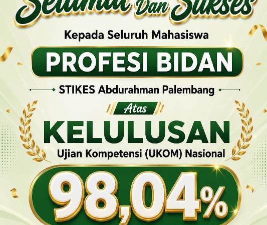 Selamat dan Sukses Kepada Mahasiswa Pendidikan Profesi Bidan Lulus UKOM Nasional